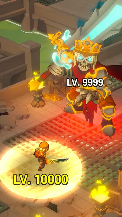 FANTASYxHUNTERS gameplay: boss fight