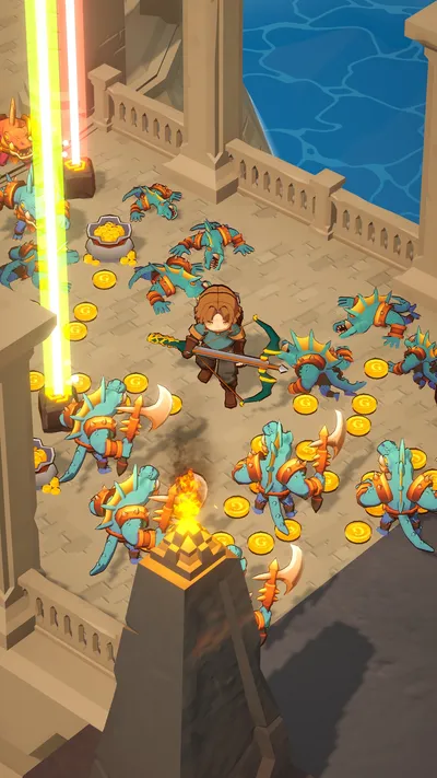 FANTASYxHUNTERS gameplay: dungeon